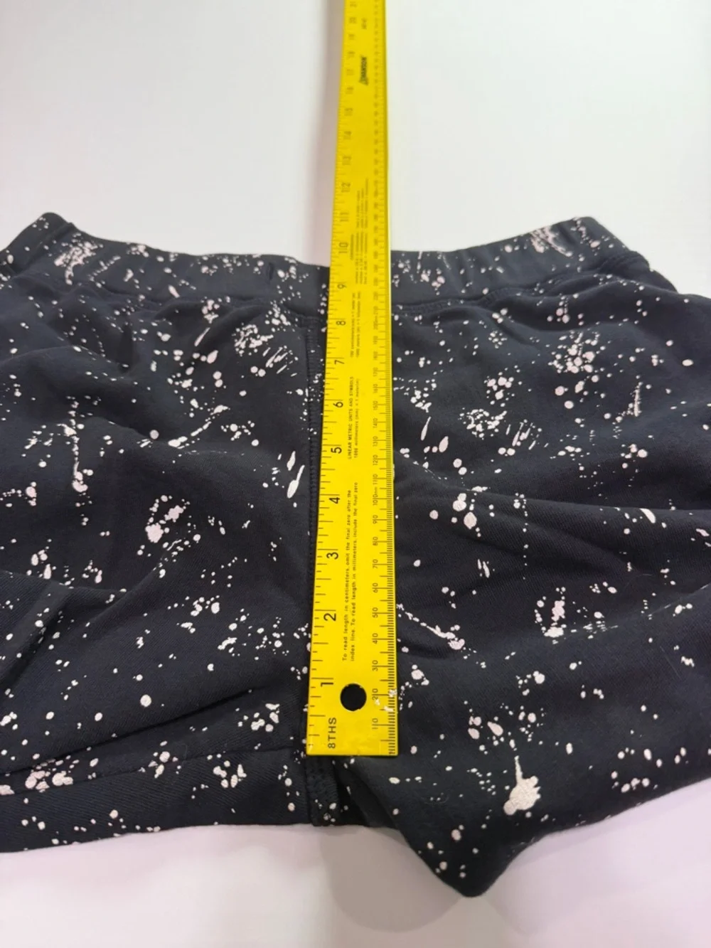 Leallo Paint Splatter Joggers Black Graphic Sweatpants Streetwear Y2K small